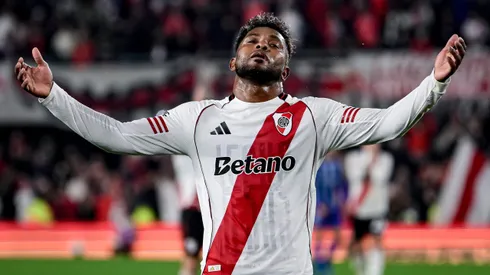 Miguel Borja no RIver Plate – Foto: Marcelo Endelli/Getty Images