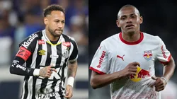 Neymar e Jhon Jhon. Fotos: Gilson Lobo/AGIF e Jorge Rodrigues/AGIF.