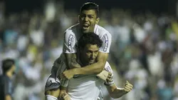 SAO JOSE DOS CAMPOS- SP - 15/04/2015 - COPA DO BRASIL 2015/SANTOS X LONDRINA - Elano comemora primeiro gol do Santos durante partida de volta da primeira-fase da Copa do Brasil 2015, no estadio Martins Pereira na cidade de Sao Jose dos Campos/SP. foto:Daniel Vorley/AGIF.