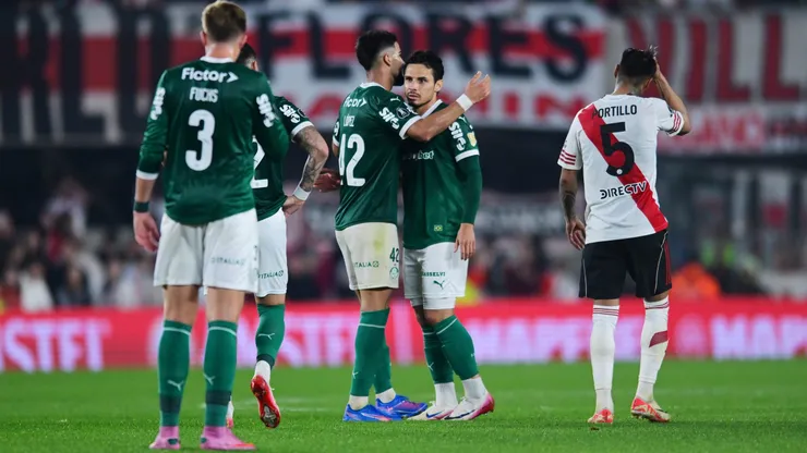 Jogadores do Palmeiras celebram vitória diante do River Plate - (Photo by Marcelo Endelli/Getty Images)