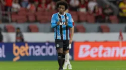 - Willian jogador do Gremio durante partida contra o Internacional no estadio Beira-Rio pelo campeonato Brasileiro A 2025. Foto: Liamara Polli/AGIF