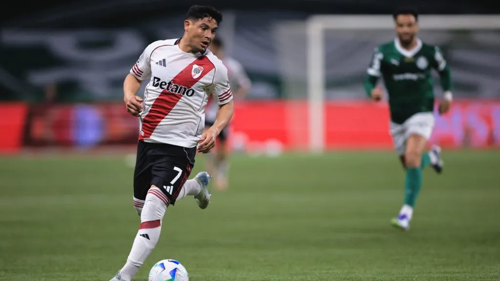 SP – SAO PAULO – 24/09/2025 – COPA LIBERTADORES 2025, PALMEIRAS X RIVER PLATE – Salas jogador do River Plate durante partida contra o Palmeiras no estadio Arena Allianz Parque pelo campeonato Copa Libertadores 2025. Foto: Ettore Chiereguini/AGIF