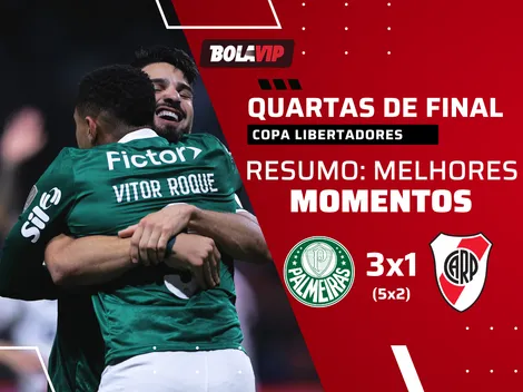Vitor Roque e Flaco decidem e Palmeiras elimina o River