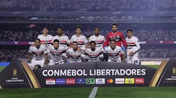 Equipe titular do SPFC diante do Atlético Nacional (COL)