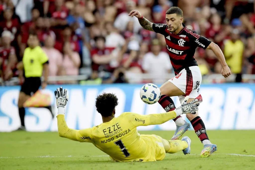 Flamengo conseguiu vitória tranquila no primeiro turno por 4 x 0 contra o Corinthians. Foto: Alexandre Loureiro/AGIF