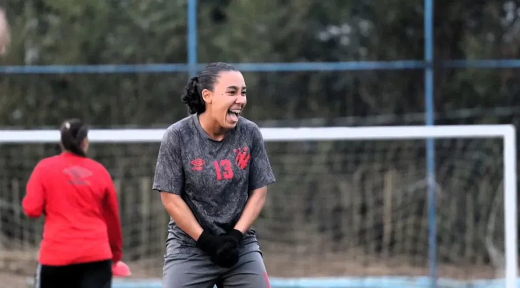 Jogadora do Sport em treinamento
