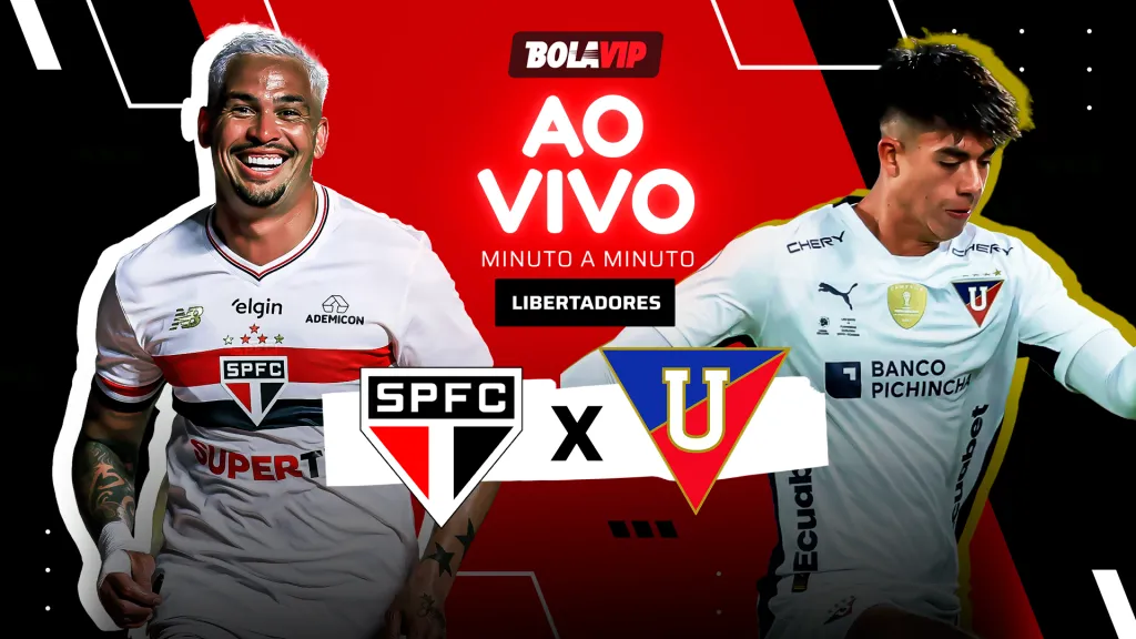 São Paulo x LDU AO VIVO - Acompanhe de graça pela Libertadores. Foto: Ricardo Moreira / Getty Images - Franklin Jacome/Getty Images