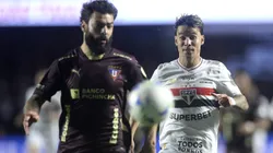 Enzo jogador do Sao Paulo durante partida contra o LDU no estadio Morumbi pelo campeonato Copa Libertadores 2025. Foto: Alan Morici/AGIF