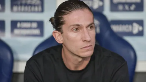 Filipe Luis, técnico do Flamengo, durante partida contra o Vasco no estadio Maracana pelo campeonato Brasileiro A 2025. Foto: Thiago Ribeiro/AGIF