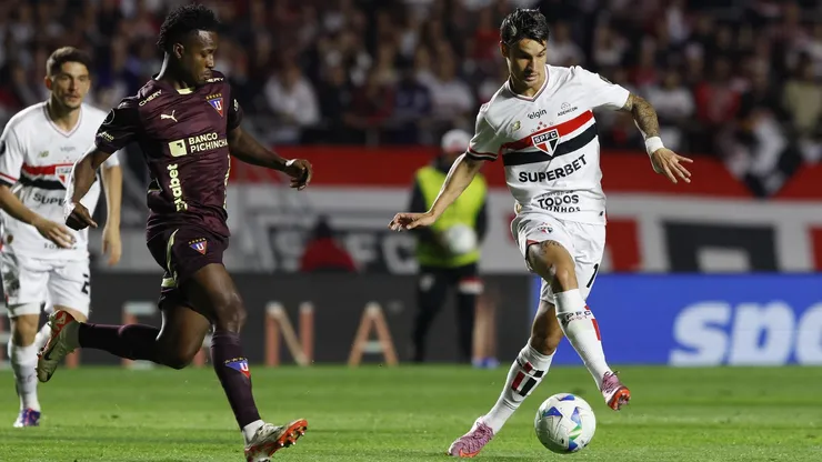 São Paulo contra a LDU na partida que eliminou o Tricolor da Libertadores (Rubens Chiri / São Paulo FC)