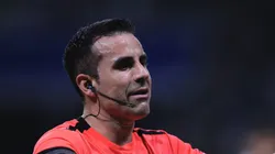 SP - SAO PAULO - 21/08/2025 - COPA LIBERTADORES 2025, PALMEIRAS X UNIVERSITARIO - O arbitro Piero Maza durante partida entre Palmeiras e Universitario no estadio Arena Allianz Parque pelo campeonato Copa Libertadores 2025.