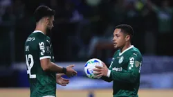 SP - SAO PAULO - 24/09/2025 - COPA LIBERTADORES 2025, PALMEIRAS X RIVER PLATE - Vitor Roque jogador do Palmeiras durante partida contra o River Plate no estadio Arena Allianz Parque pelo campeonato Copa Libertadores 2025.