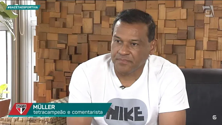 Muller comenta na TV Gazeta - Foto: Reprodução/TV Gazeta