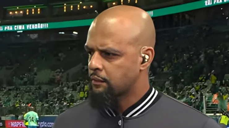 Felipe Melo antes da partida do Verdão contra o River Plate