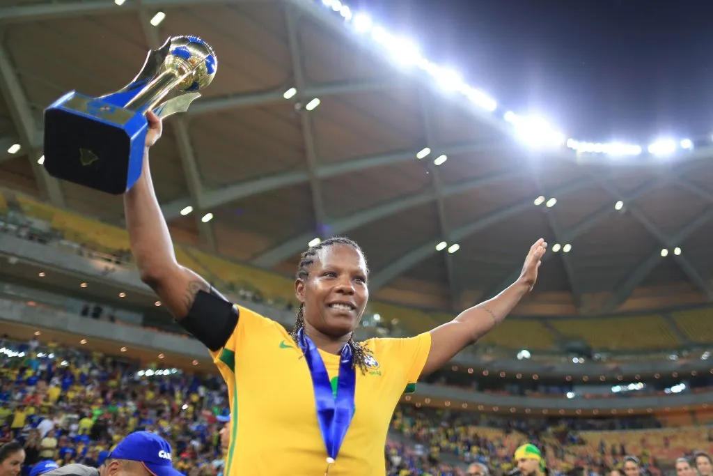 Jogadora Formiga se aposentou após um confronto contra a Itália. Foto: Lucas Figueiredo/CBF