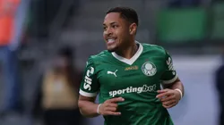 Vitor Roque, atacante do Palmeiras. Foto: Ettore Chiereguini/AGIF