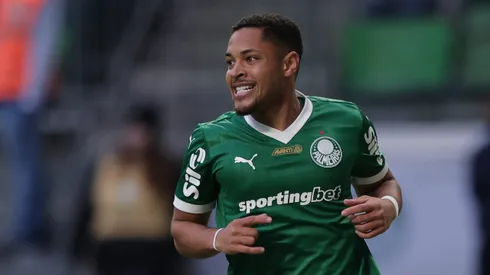 Vitor Roque, atacante do Palmeiras. Foto: Ettore Chiereguini/AGIF