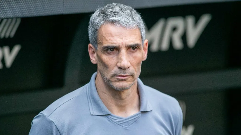 Juan Pablo Vojvoda, técnico do Santos. Foto: Fernando Moreno/AGIF.