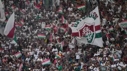 Torcida do Fluminense fazendo a festa. Foto: Thiago Ribeiro/AGIF.
