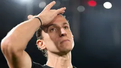 Filipe Luís durante partida no Maracanã.