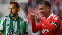 Nenê e Alan Patrick vão se enfrenar em Juventude x Internacional - Fotos: Luiz Erbes/AGIF e Foto: Maxi Franzoi/AGIF