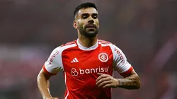 Bruno Henrique, jogador do Internacional desperdiçou uma chance importante de gol sobre o Juventude em Caxias do Sul.