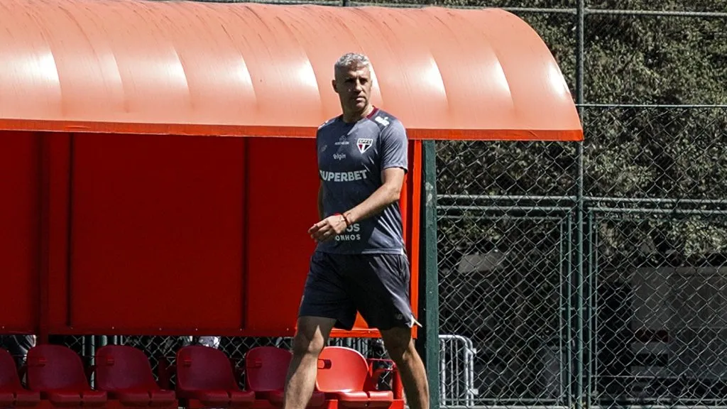 Crespo em treino no São Paulo - Foto: Erico Leonan / São Paulo FC