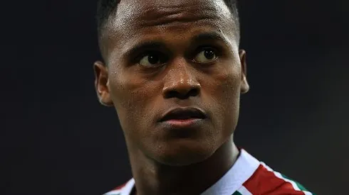 John Arias durante partida entre Fluminense e Vasco, pelo Brasileirão, no Maracanã. Foto: Buda Mendes