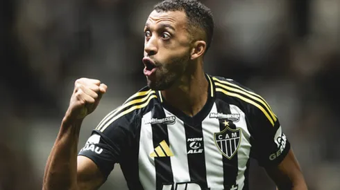 Zagueiro marcou gol da vitória do Galo sobre o Mirassol (Foto: Pedro Souza / Atlético)