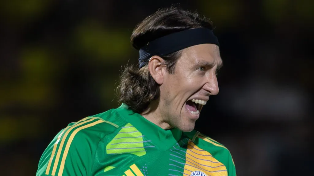 Cássio, goleiro do Cruzeiro. Foto: Joisel Amaral/AGIF.