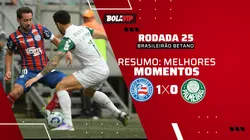 Bahia vence o Palmeiras e afasta Verdão da liderança