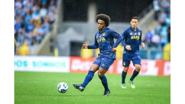 Willian foi substituído ainda no primeiro tempo contra o Vitória.