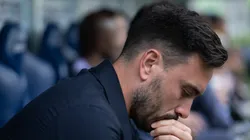 RJ - RIO DE JANEIRO - 28/09/2025 - BRASILEIRO A 2025, FLUMINENSE X BOTAFOGO - Davide Ancelotti tecnico do Botafogo durante partida contra o Fluminense no estadio Maracana pelo campeonato Brasileiro A 2025.