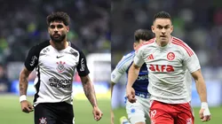 Yuri Alberto e Borré. Fotos: Marcello Zambrana/AGIF e Gilson Lobo/AGIF.