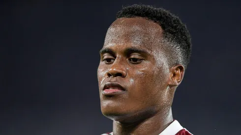 Arias durante jogo contra o Cruzeiro no Maracanã.