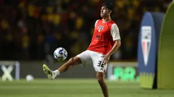 Ferraresi jogador do Sao Paulo durante a partida entre Sport e Sao Paulo na Ilha do Retiro em Recife (PE), pelo Campeonato Brasileiro da Serie A 2025. Foto: Marlon Costa/AGIF