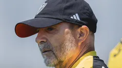 Sampaoli abordou possibilidade de treinar na Arena MRV (Foto: Pedro Souza / Atlético)