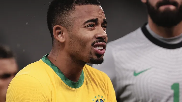 Gabriel Jesus jogador do Brasil durante partida contra o Colombia no estadio Arena Corinthians pelo campeonato Eliminatorias Copa do Mundo 2022. Foto: Ettore Chiereguini/AGIF