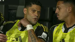 Hulk jogador do Atletico-MG durante partida contra o Mirassol no estadio Arena MRV pelo campeonato Brasileiro A 2025. Foto: Fernando Moreno/AGIF