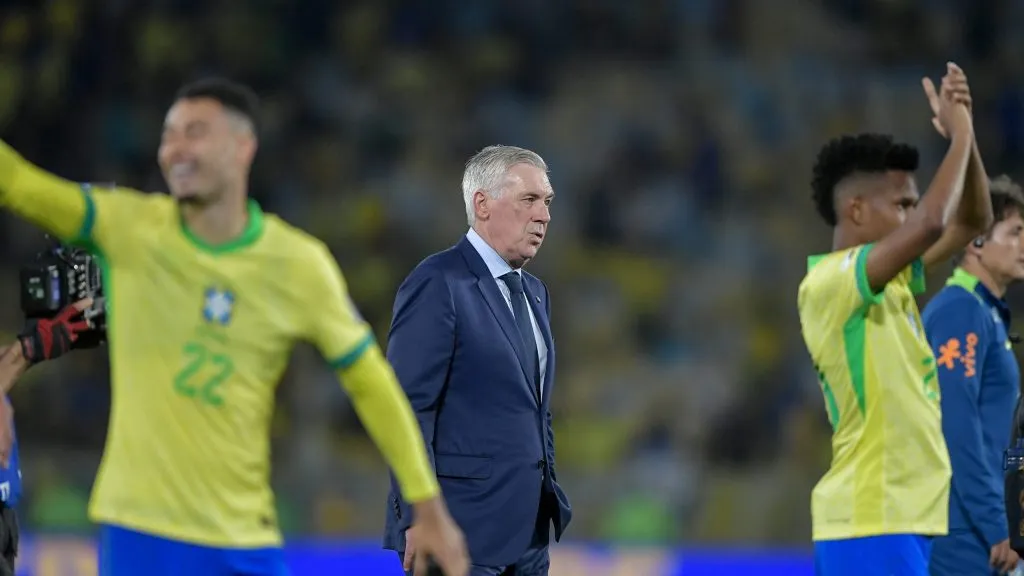 Carlo Ancelotti tecnico do Brasil durante partida contra o Chile no estadio Maracana pelo campeonato Eliminatorias Copa Do Mundo 2026. Foto: Thiago Ribeiro/AGIF