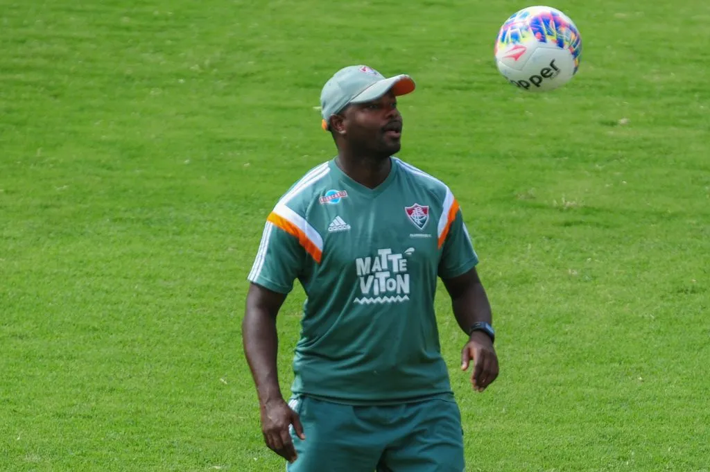 26/02/2014 – Marcão, durante o treino do Fluminense no CT Laranjeiras – Foto: Armando Paiva/AGIF.