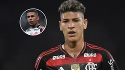 Carrascal "ofusca" Samuel Lino nos últimos jogos pelo Flamengo. FotoxFoto: Carrascal (Thiago Ribeiro/AGIF); Samuel Lino (Ettore Chiereguini/AGIF