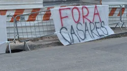 Protesto aconteceu antes do confronto