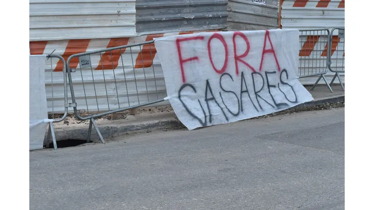 Protesto aconteceu antes do confronto