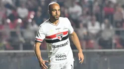 SP - SAO PAULO - 29/09/2025 - BRASILEIRO A 2025, SAO PAULO X CEARA - Lucas jogador do Sao Paulo durante partida contra o Ceara no estadio Morumbi pelo campeonato Brasileiro A 2025. Foto: Jota Erre/AGIF