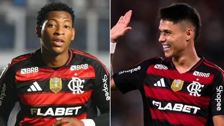 Plata x Luiz Araujo, craques do Flamengo em açao no Maracana