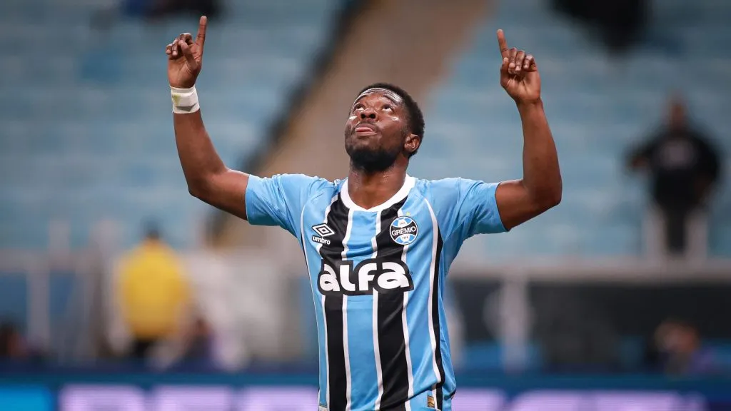 Grêmio. Foto: Maxi Franzoi/AGIF.