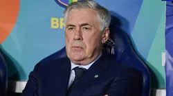 Carlo Ancelotti durante partida entre Brasil e Chile, no Maracanã, pelas Eliminatórias para a Copa do Mundo de 2026.