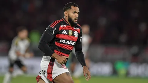 Juninho jogador do Flamengo durante partida contra o Atletico-MG no estadio Maracana pelo campeonato Brasileiro A 2025. Foto: Thiago Ribeiro/AGIF