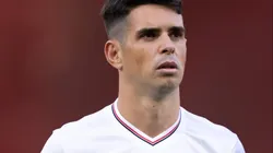 Oscar jogador do Sao Paulo durante partida contra o Flamengo no estadio Maracana pelo campeonato Brasileiro A 2025. Foto: Jorge Rodrigues/AGIF